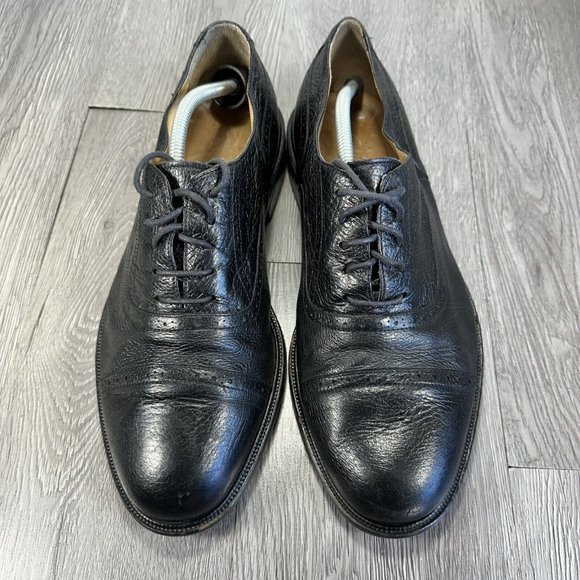 Carlo Martino Oxfords Black Shoes Men\'s Sz 12  Genuine Leather Italy main image 7
